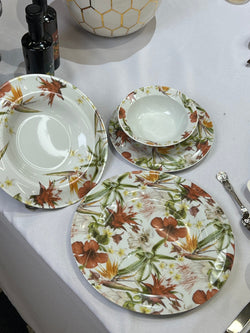 Service Vaisselle Fleur De Table 24 Pièces à 650dh