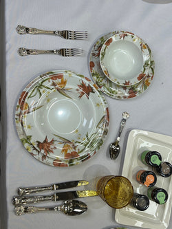 Service Vaisselle Fleur De Table 24 Pièces à 650dh