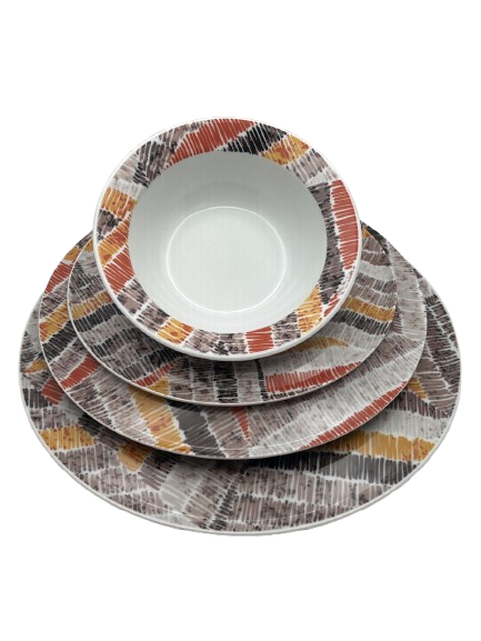 Service Vaisselle Fleur De Table 24 Pièces à 650dh